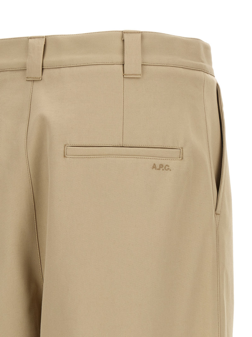 A.P.C. - ricky tailored pants belt loops pockets pleat