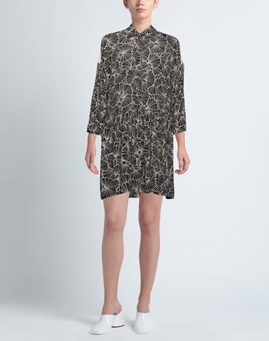 Woman Short dress Steel grey