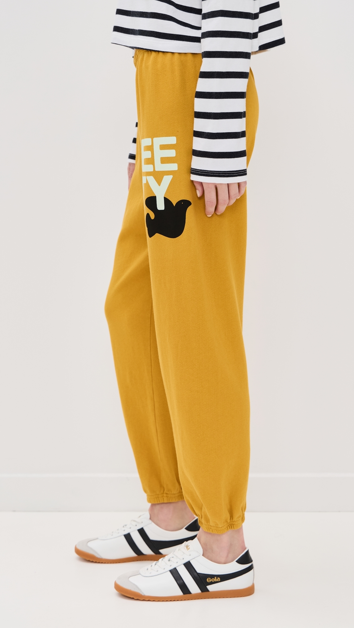 FREECITY Freecity Large Sweatpants Yellow Plant