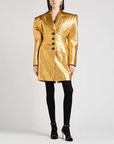Woman Overcoat & Trench Coat Gold