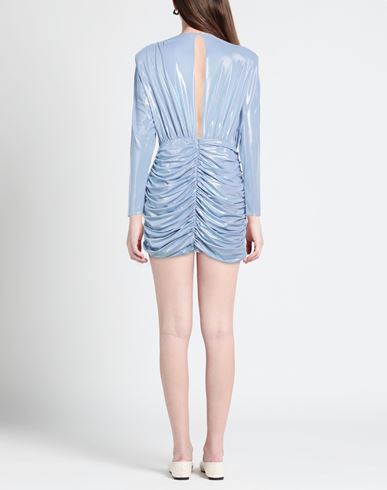 Woman Mini dress Sky blue Size 6 PES, Elastane