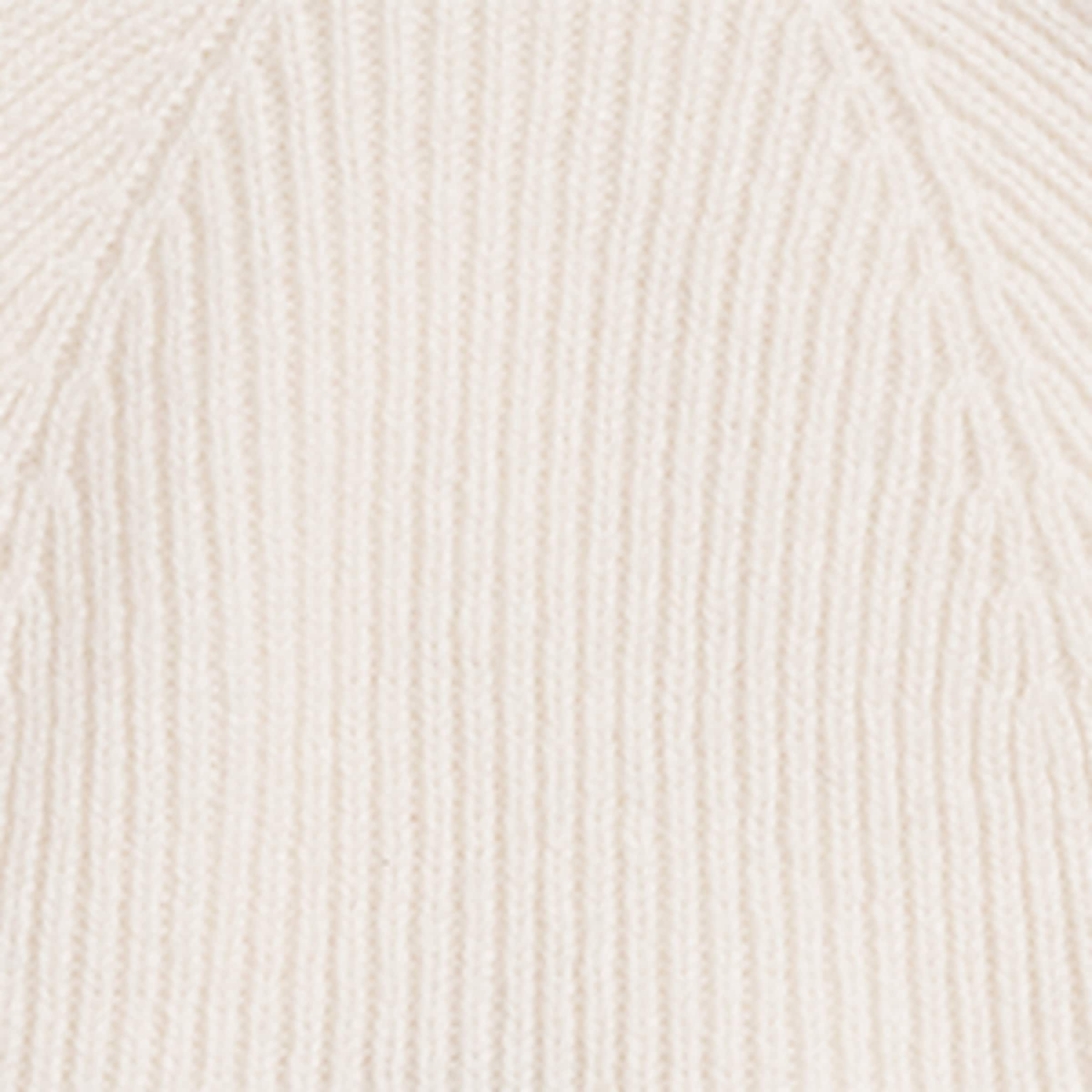 Cashmere Rib-Knit Beanie