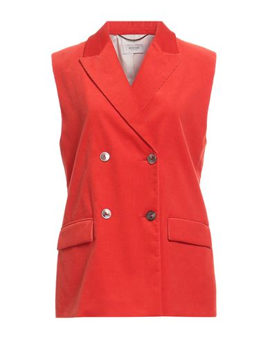 Woman Blazer Red Size 14 Cotton, Cashmere, Elastane