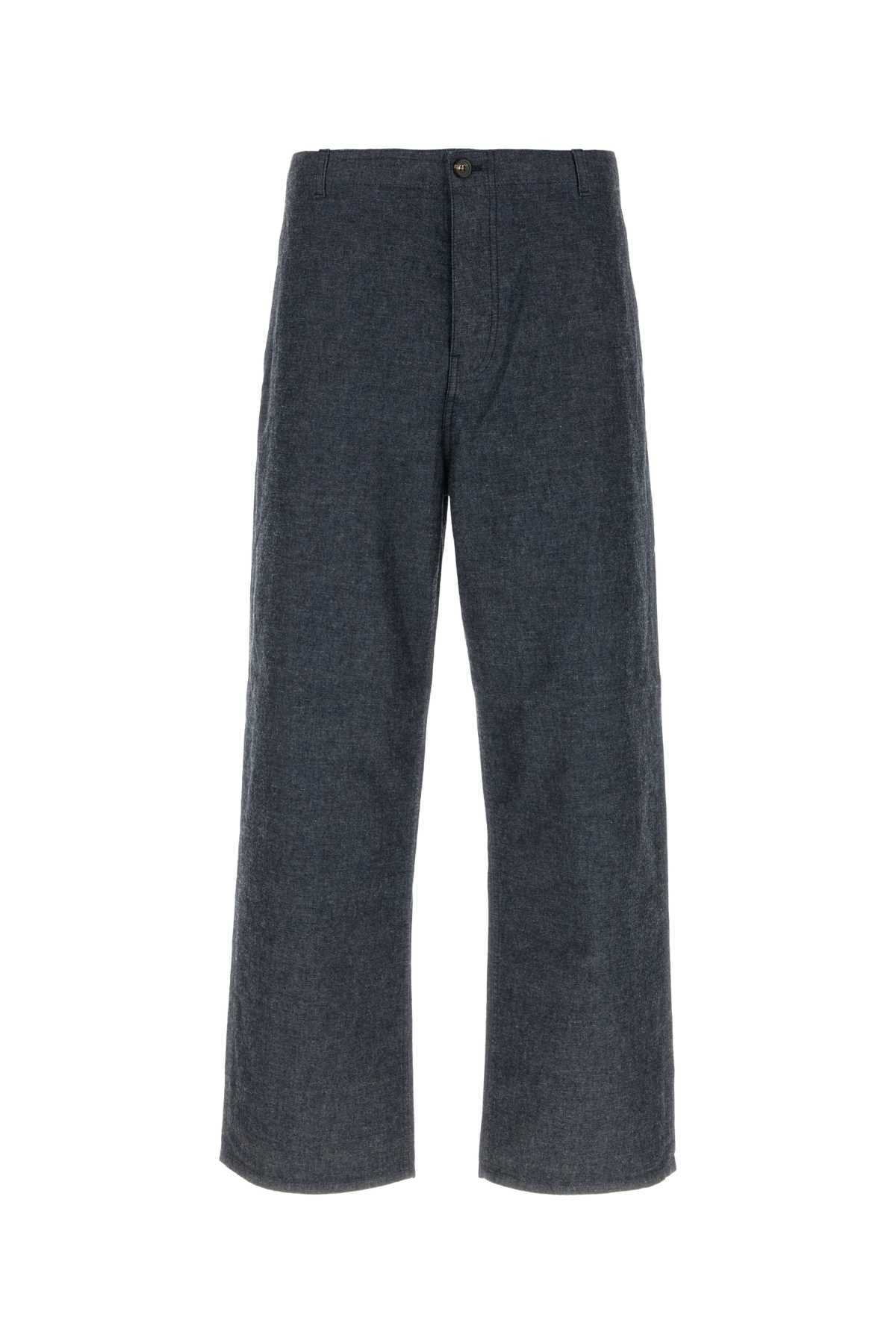 Wool-Blend Trousers — Gray