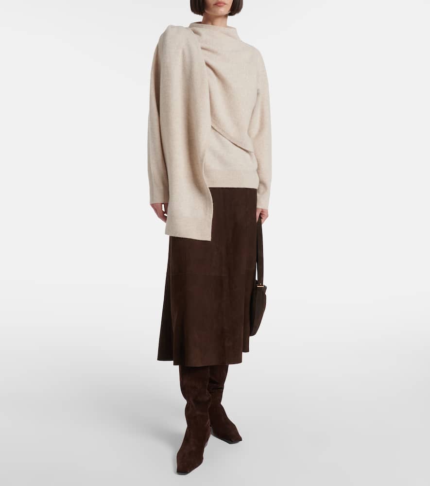 Draped sweater