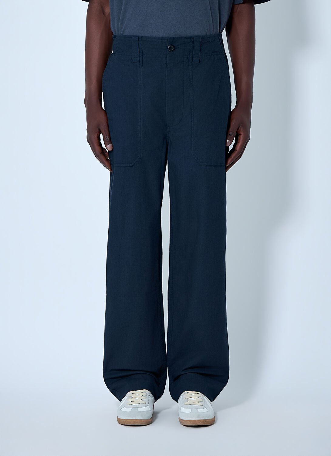 Wide-leg Utility Trousers