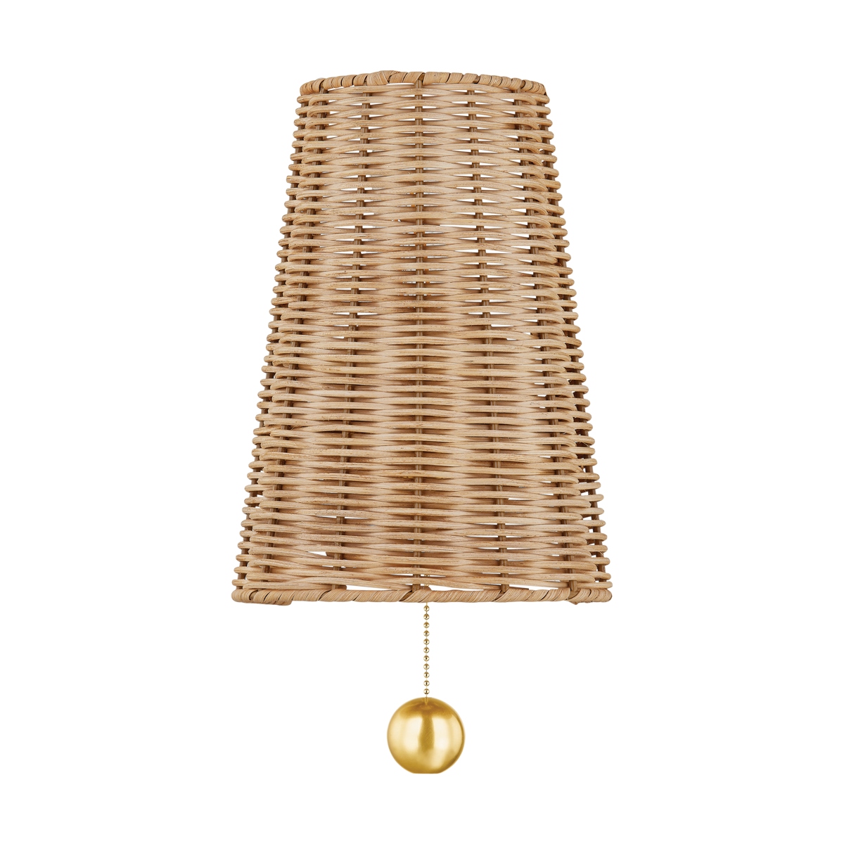 Aged Brass One Light Wall Sconce from the Naida Collection