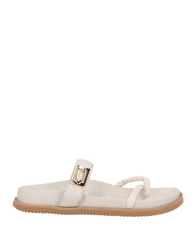 Woman Thong sandal Off white Size 7 Leather