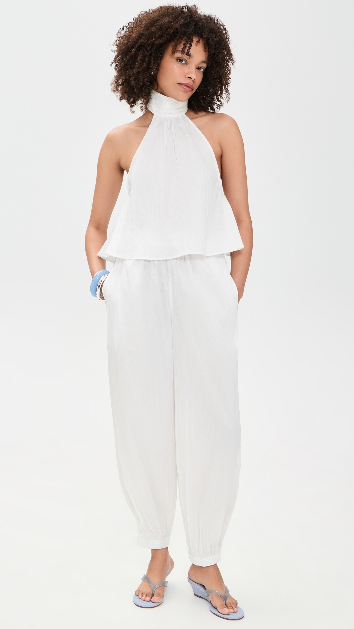 Louis Genie Pants White