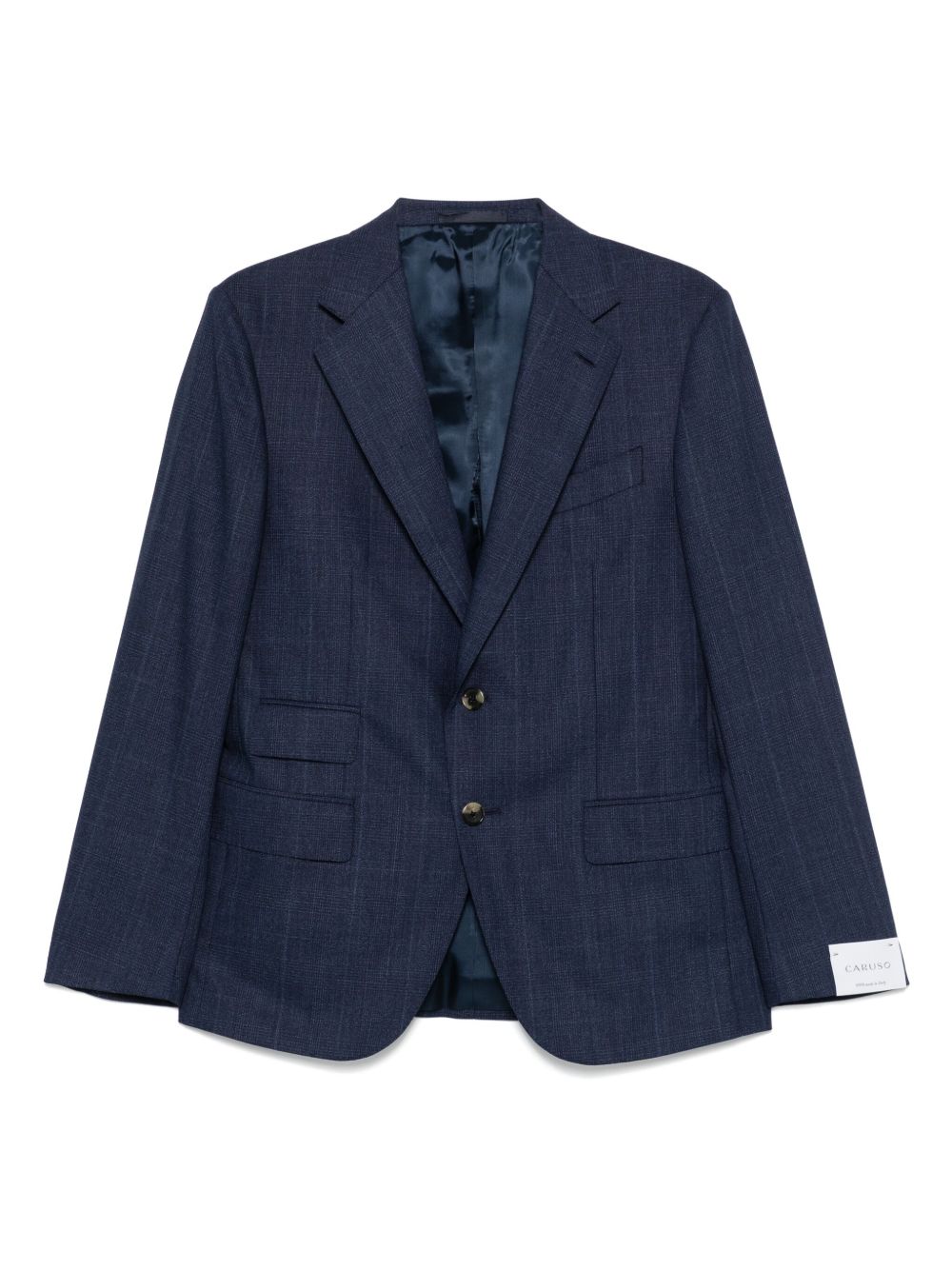 Caruso checked blazer - Blue