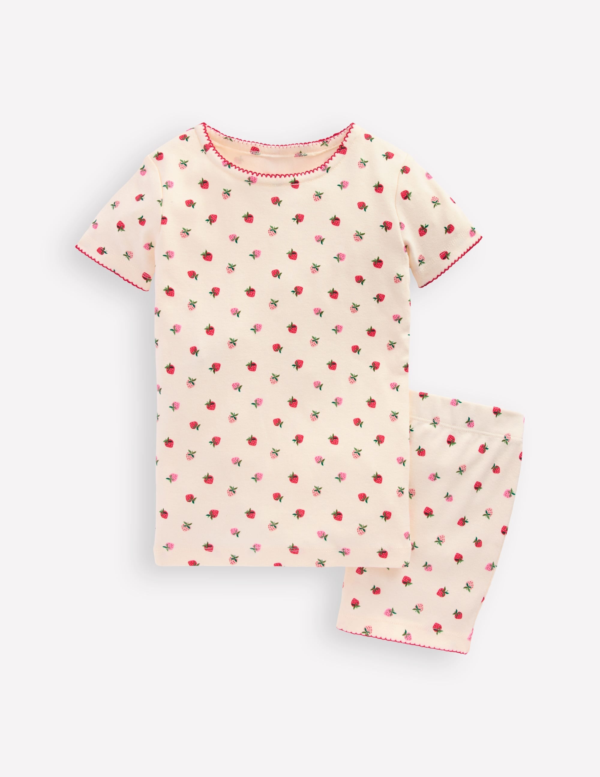 Girls Snug Short John Pyjamas in Pink | Size 2 Years