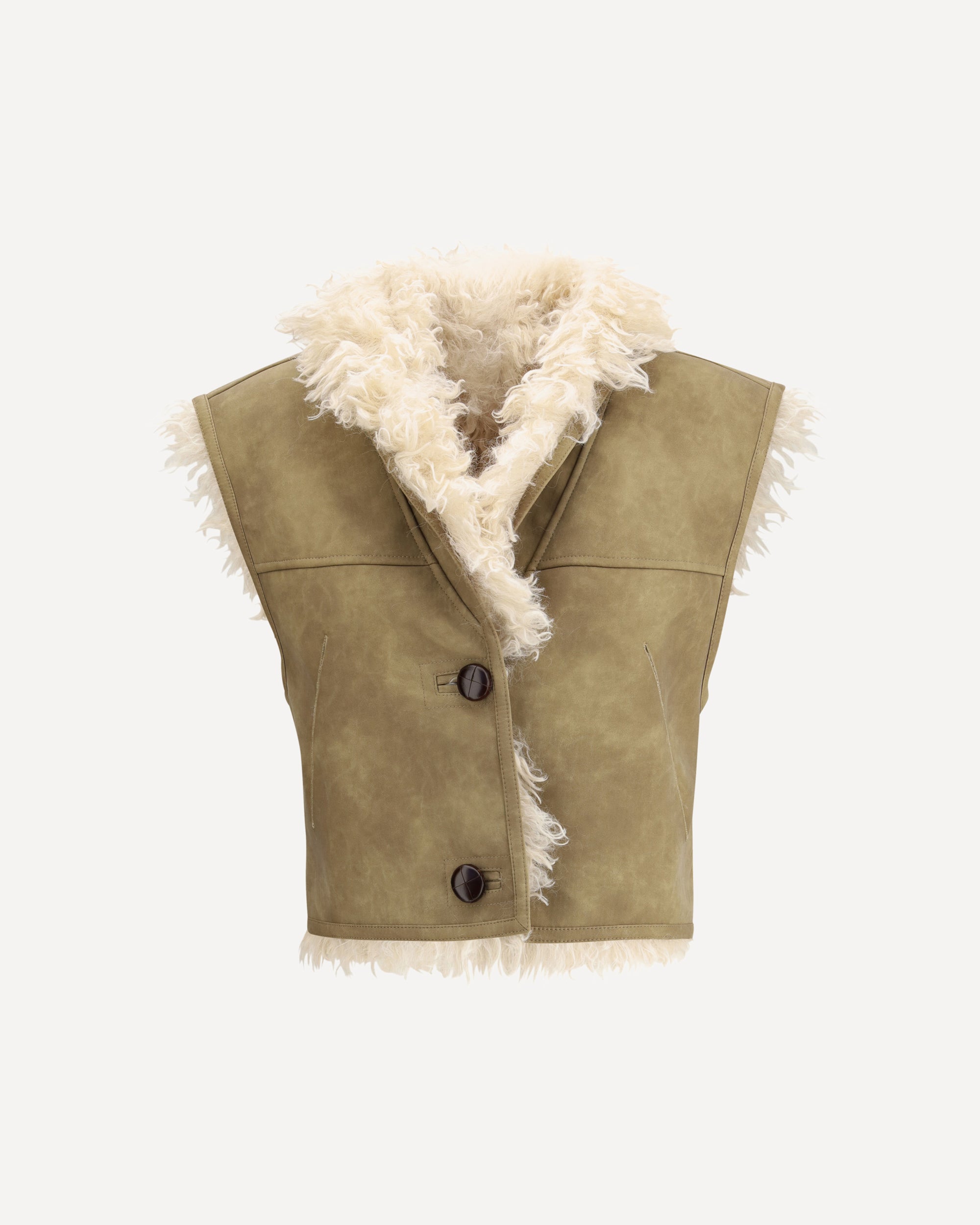 Shearling faux leather Clara Gilet Female 36