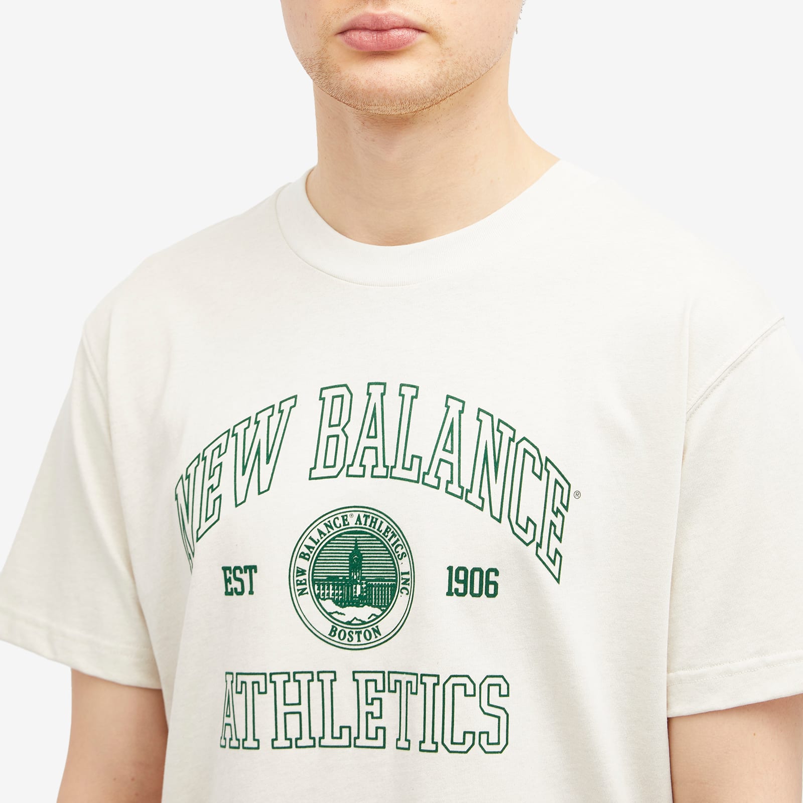 Men's Varsity Oversized T-Shirt in Light Heather