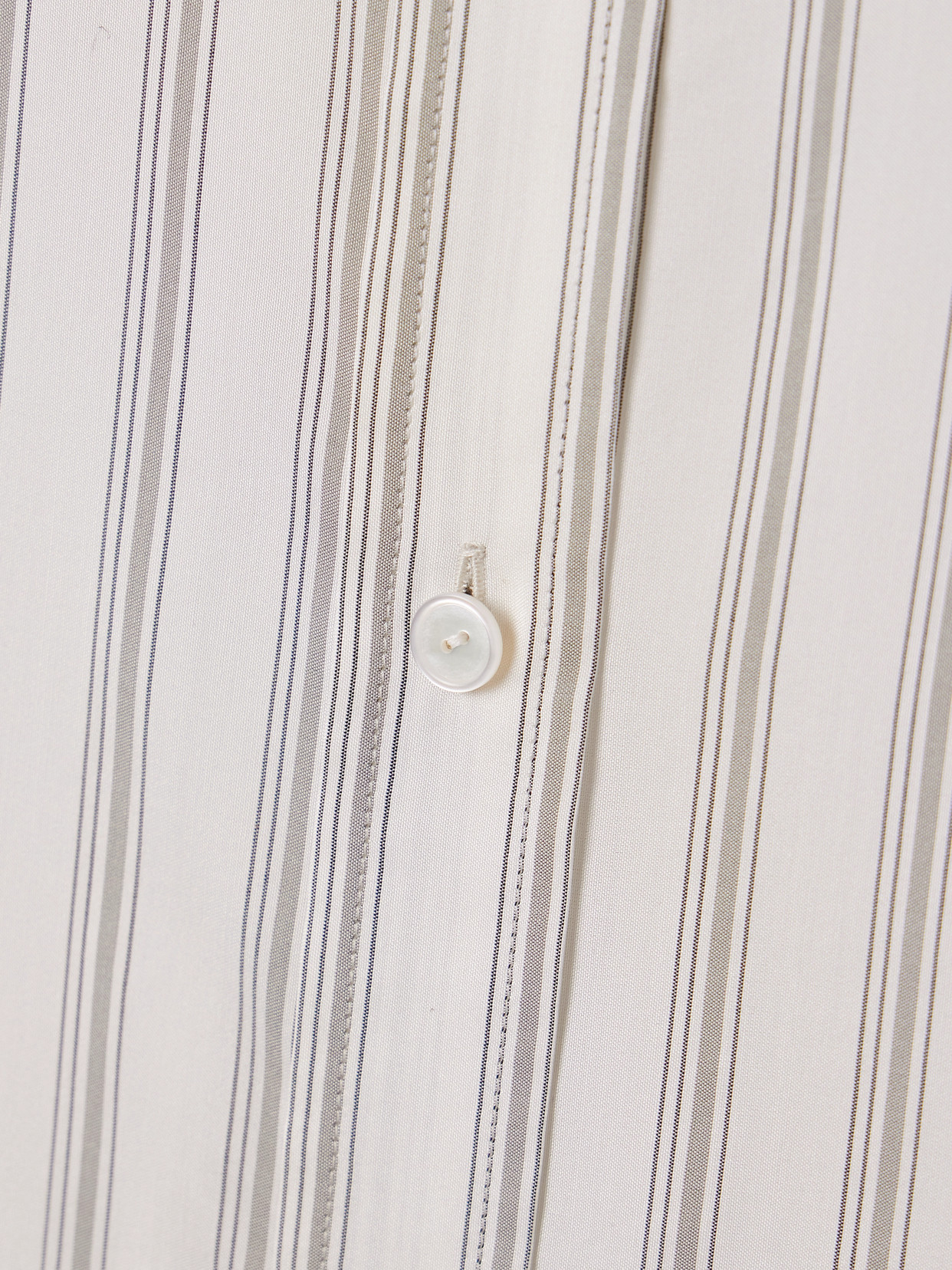 Eirlys Oversized Striped Silk Crepe De Chine Shirt - Cream