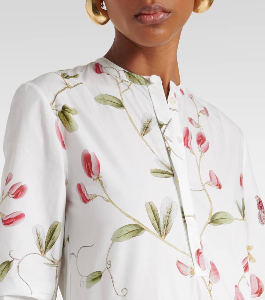 Floral cotton maxi dress