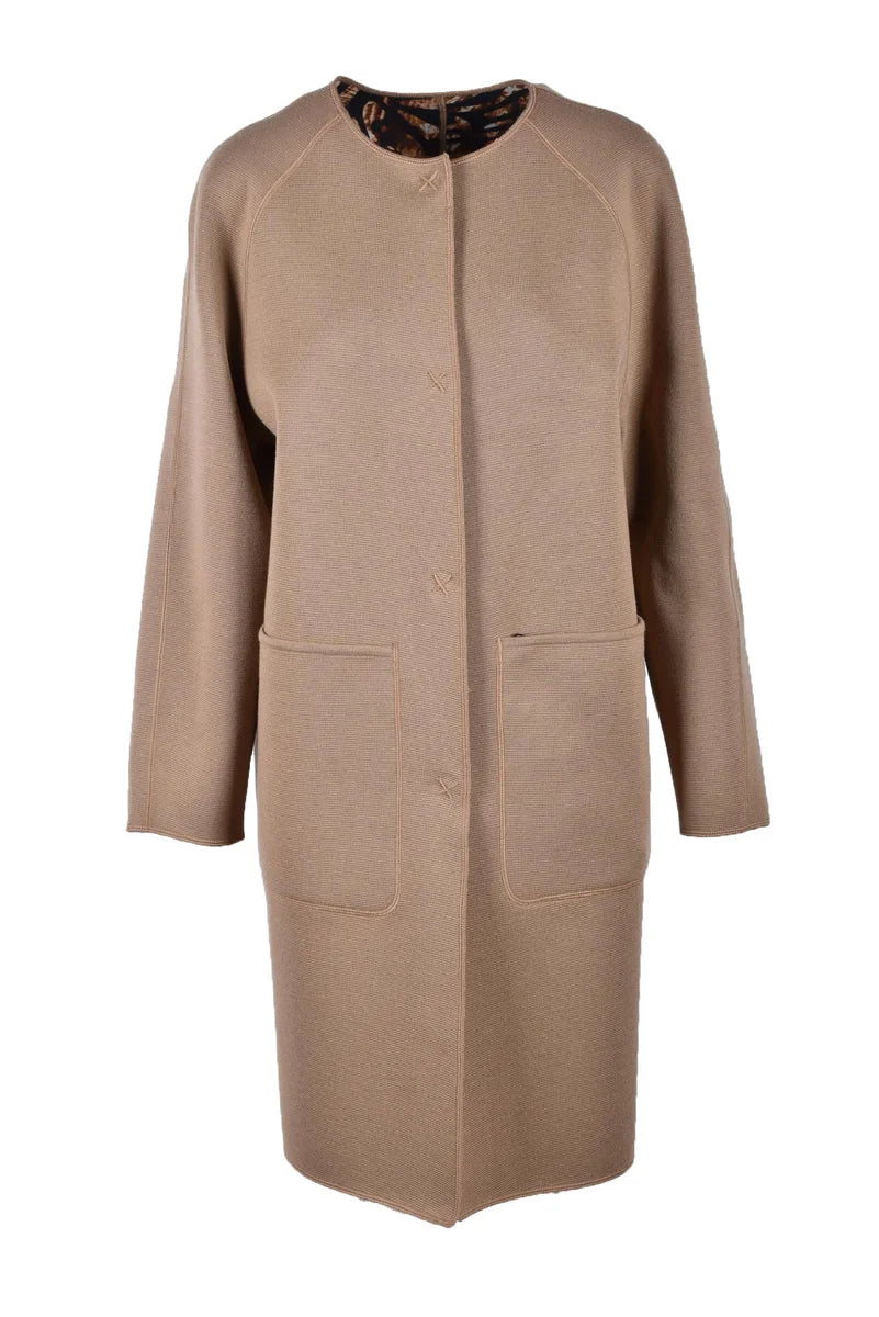 Virgin Wool Coat - Beige