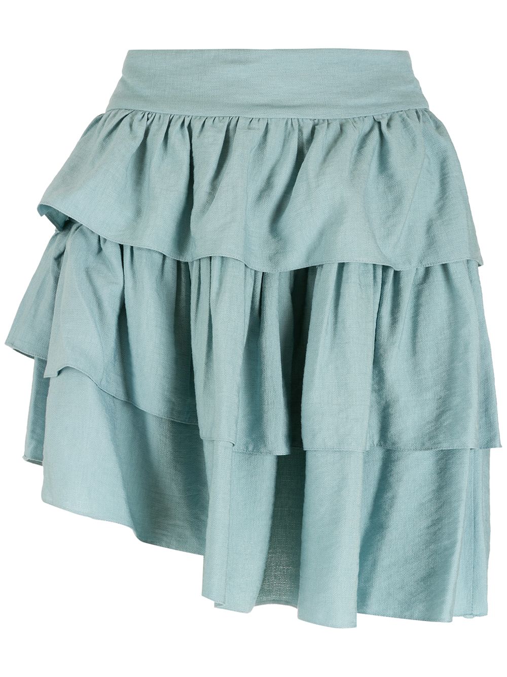 Cape ruffled skirt - Blue
