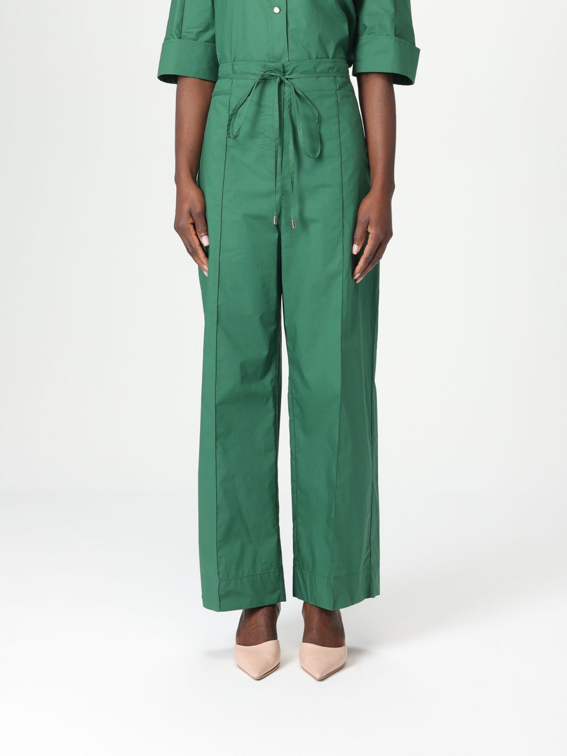 Pants LIU JO Woman color Green