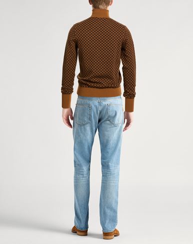 Man Turtleneck Brown Size 36 Cashmere