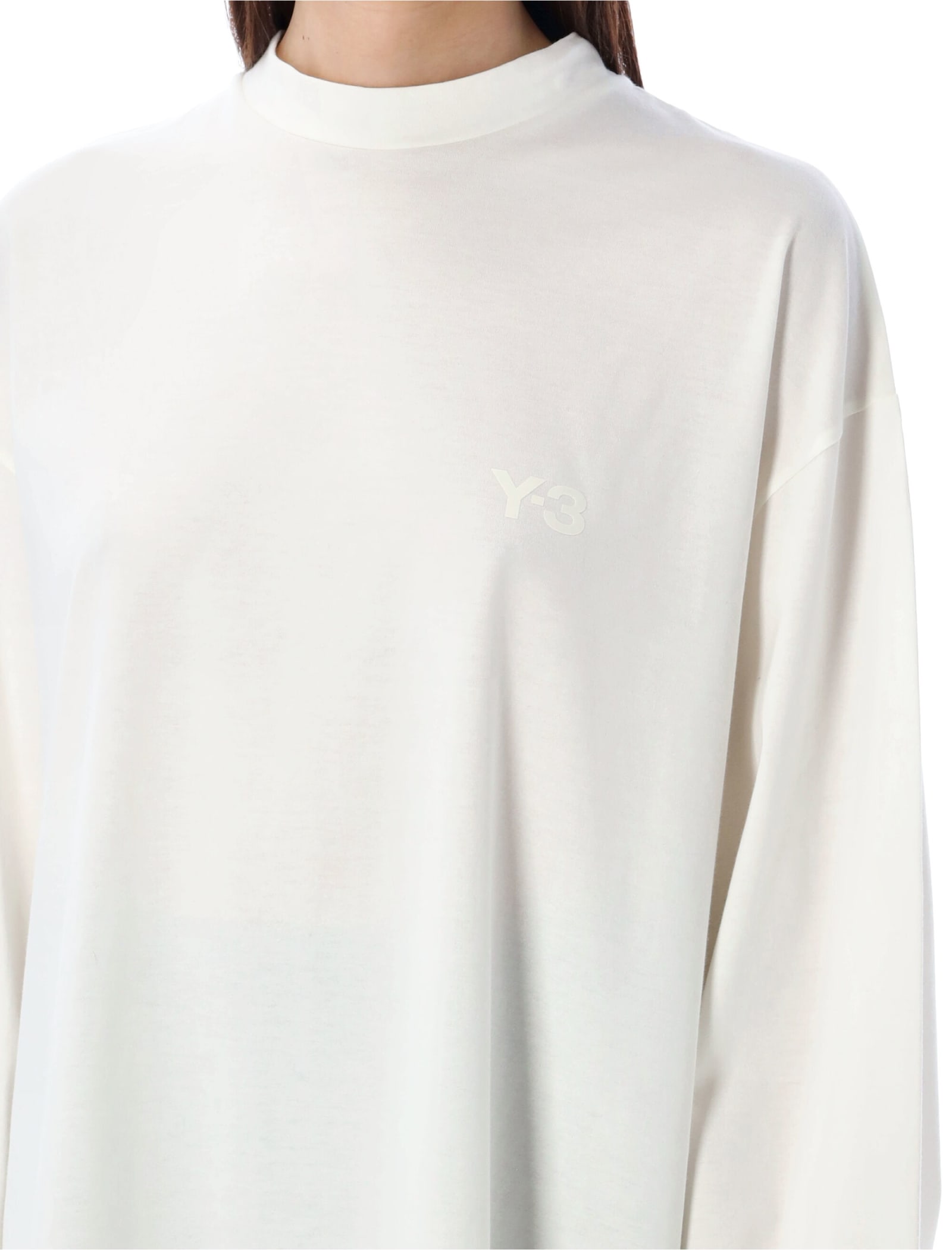 Logo-print longsleeved jersey - White