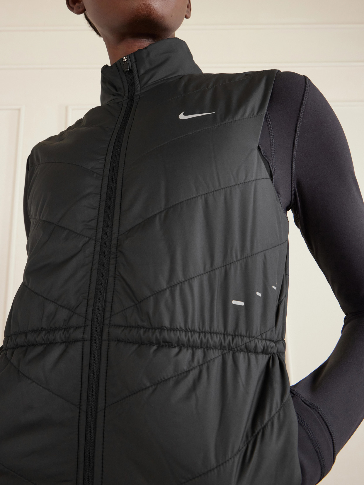 Quilted Shell Vest - Black