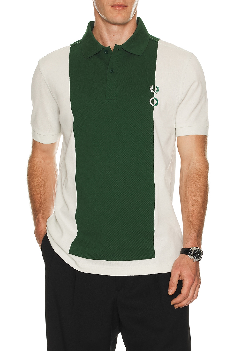 Fred Perry x Craig Green Color Block Polo in Industrial Green - Green. M also in S, L, XL/1X
