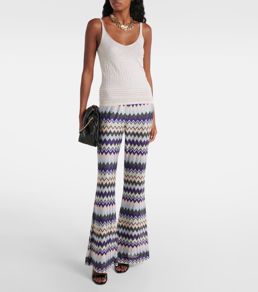 Missoni Metallic jersey tank top