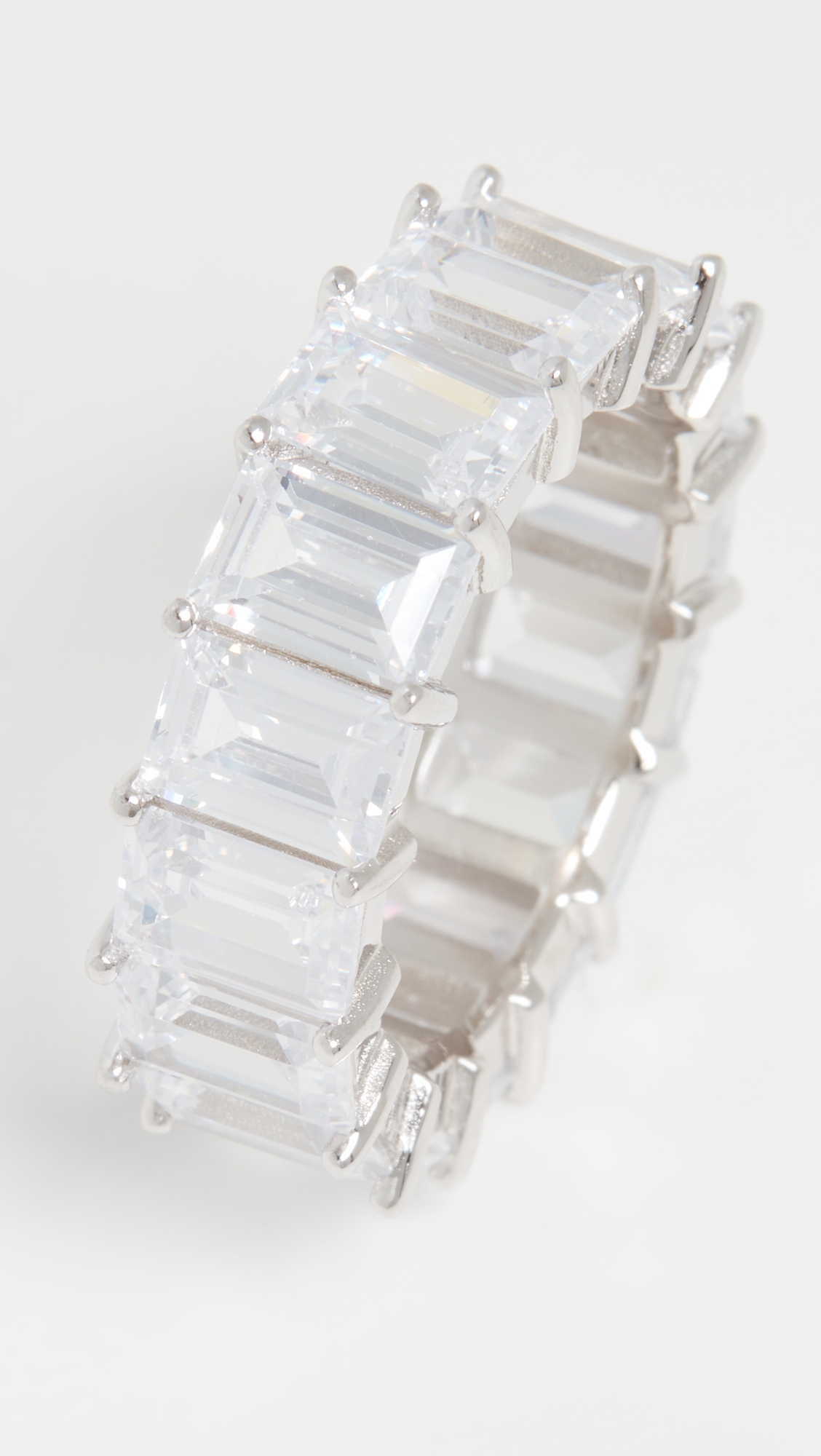 Baguette Eternity Band Silver
