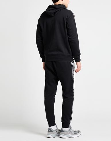 Man Tracksuit Black Size L Cotton, Polyester