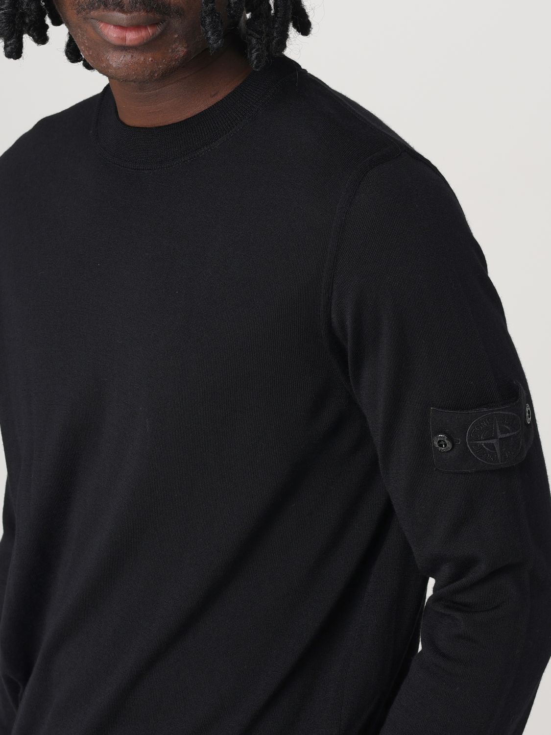 Compass-badge sweater - Neutrals