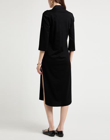 Woman Midi dress Black Size XL Cotton