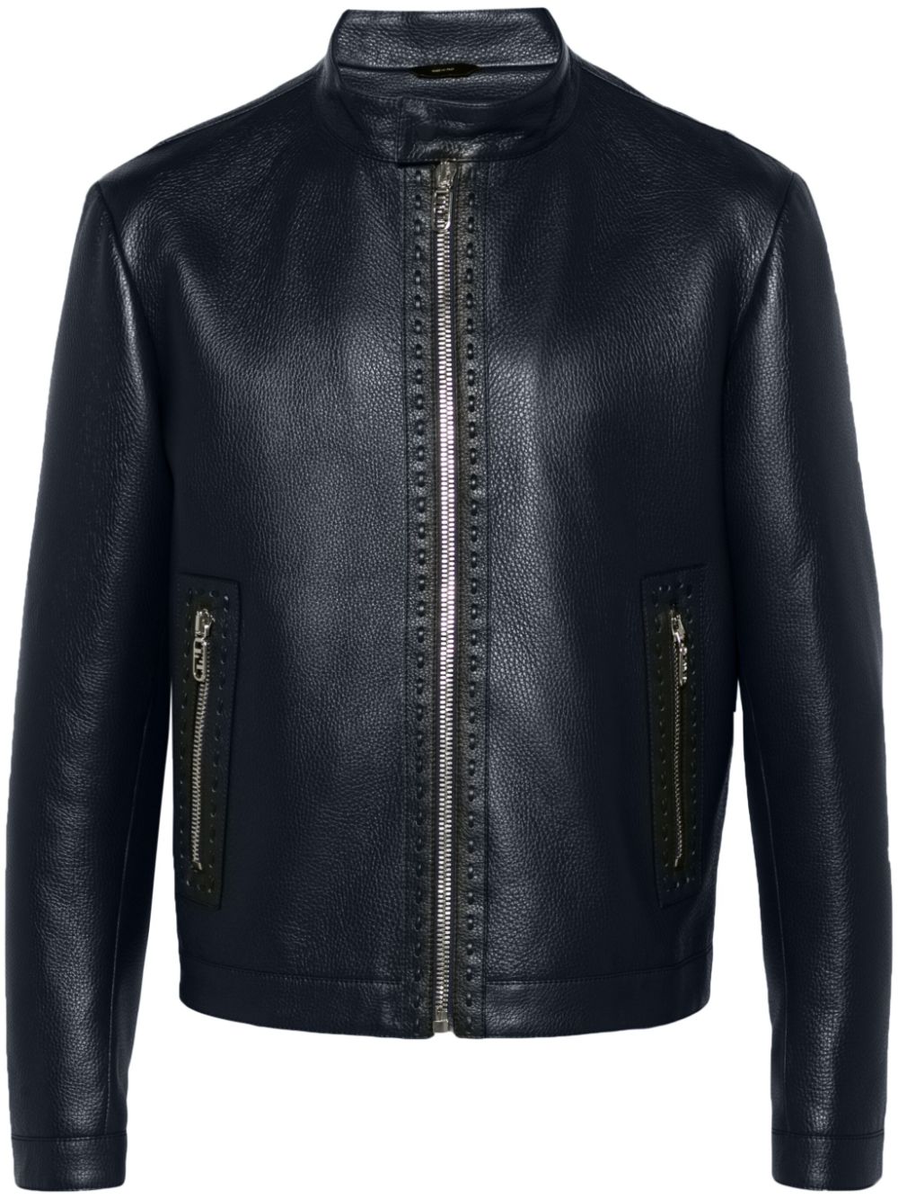 Selleria leather jacket - Blue