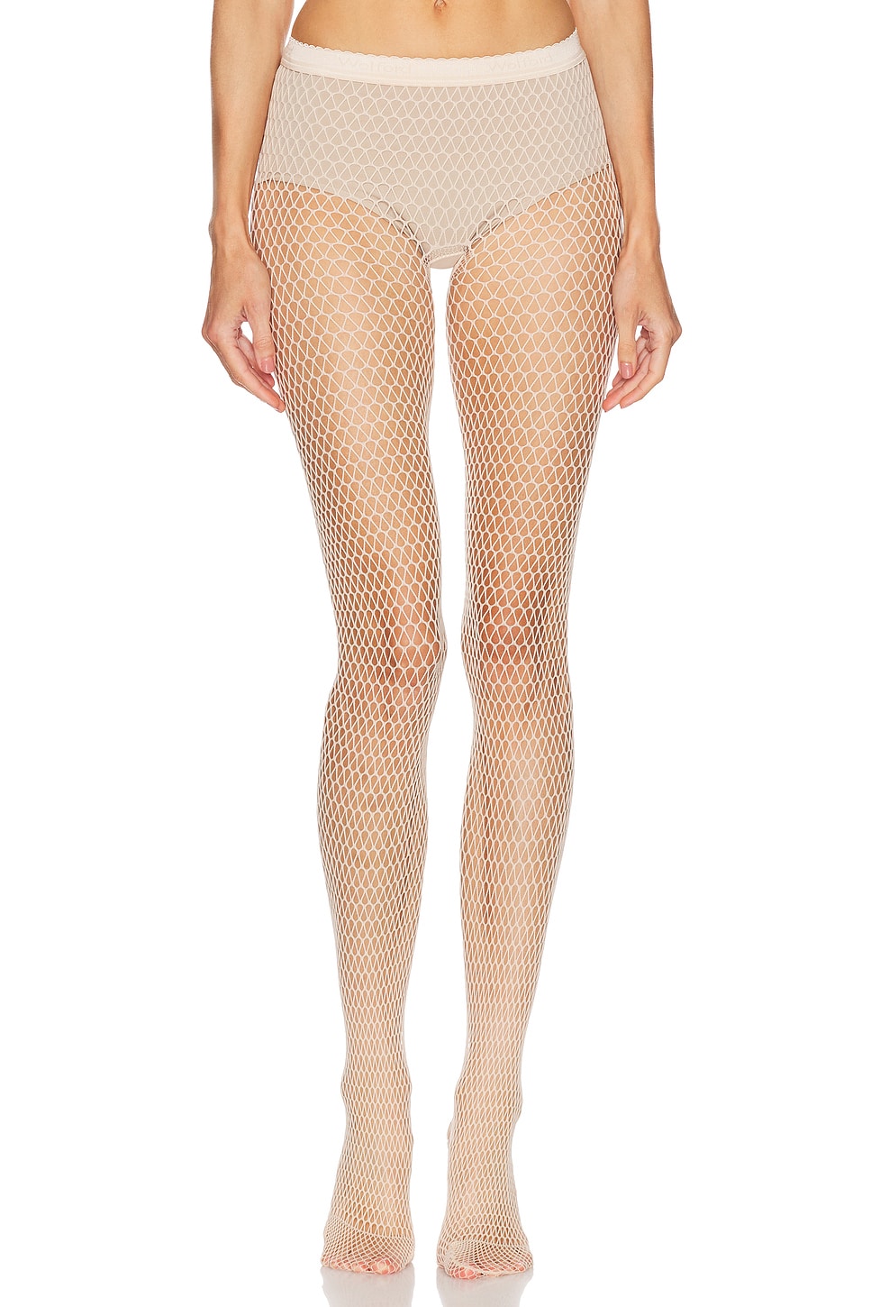 Wolford Net Tights in Pink Salt - Nude. XS also in L
