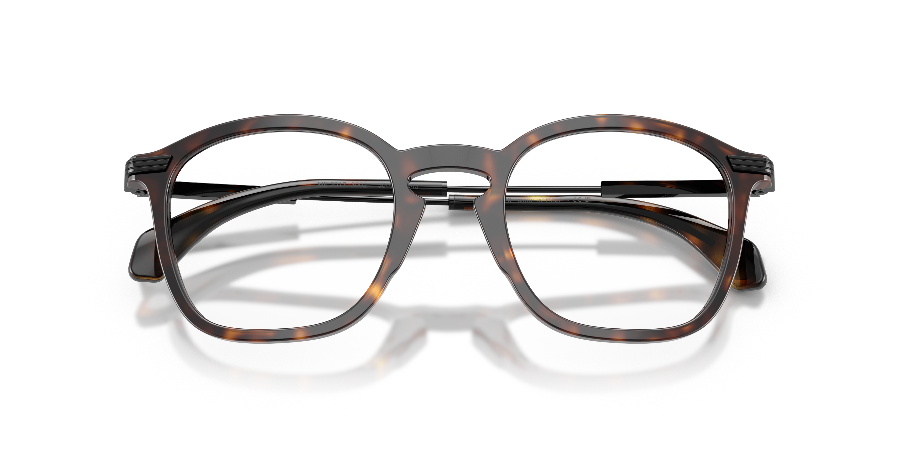 Moncler Uniseks Moncler ME2017 3002 Optische monturen Acetaat Schildpad Transparant Geometrisch Normaa