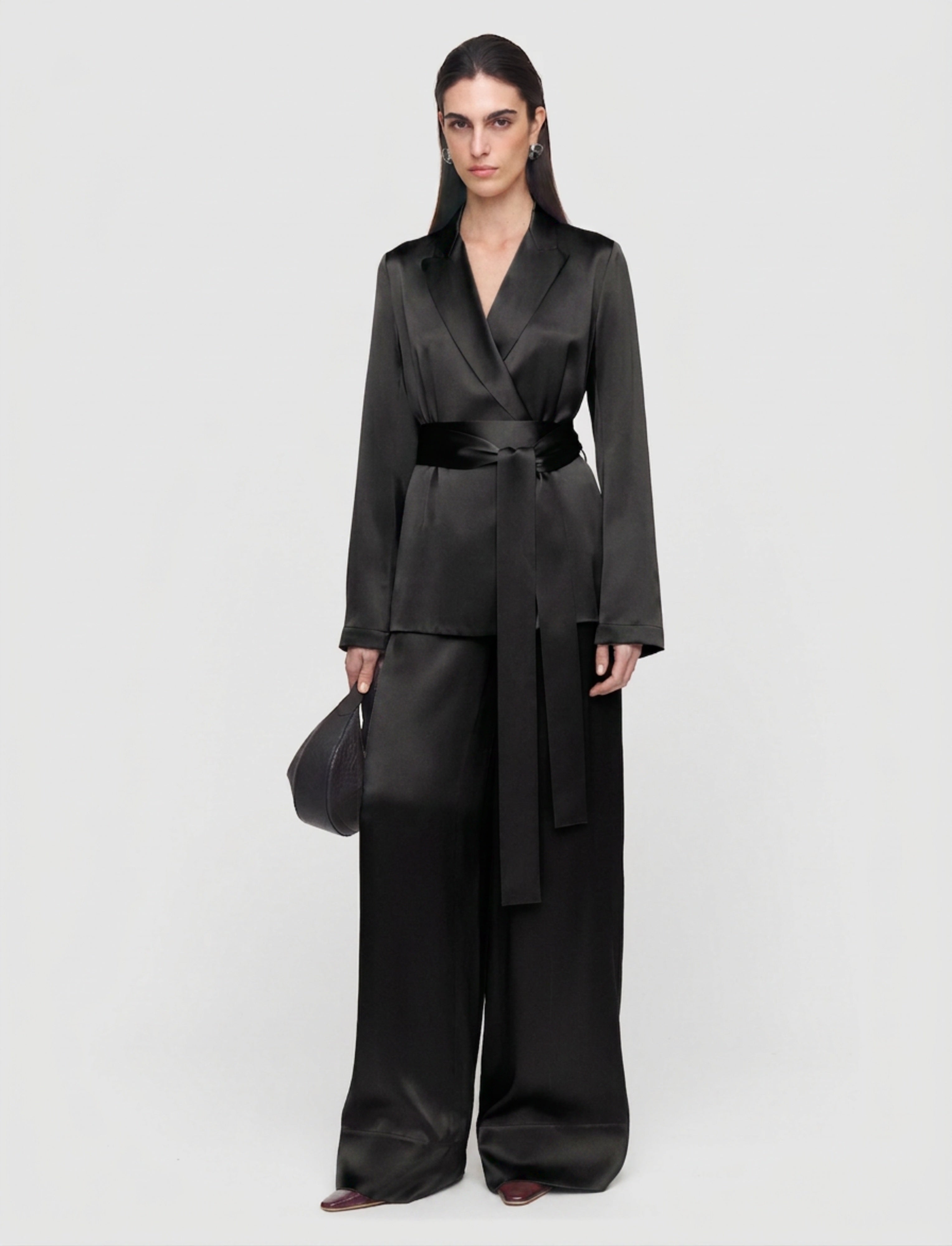 Archer Silk Satin Jacket - 36