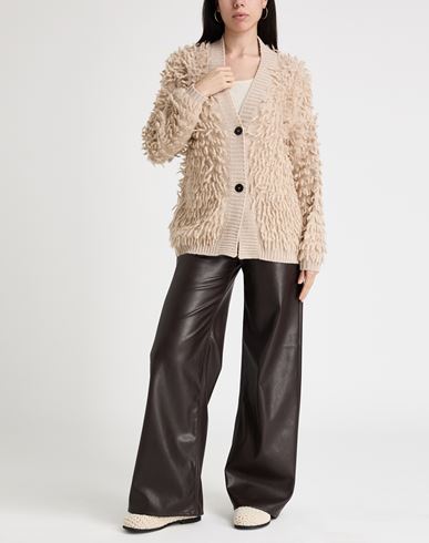 Woman Cardigan Beige Size S Virgin Wool, Silk, Cashmere, Alpaca wool