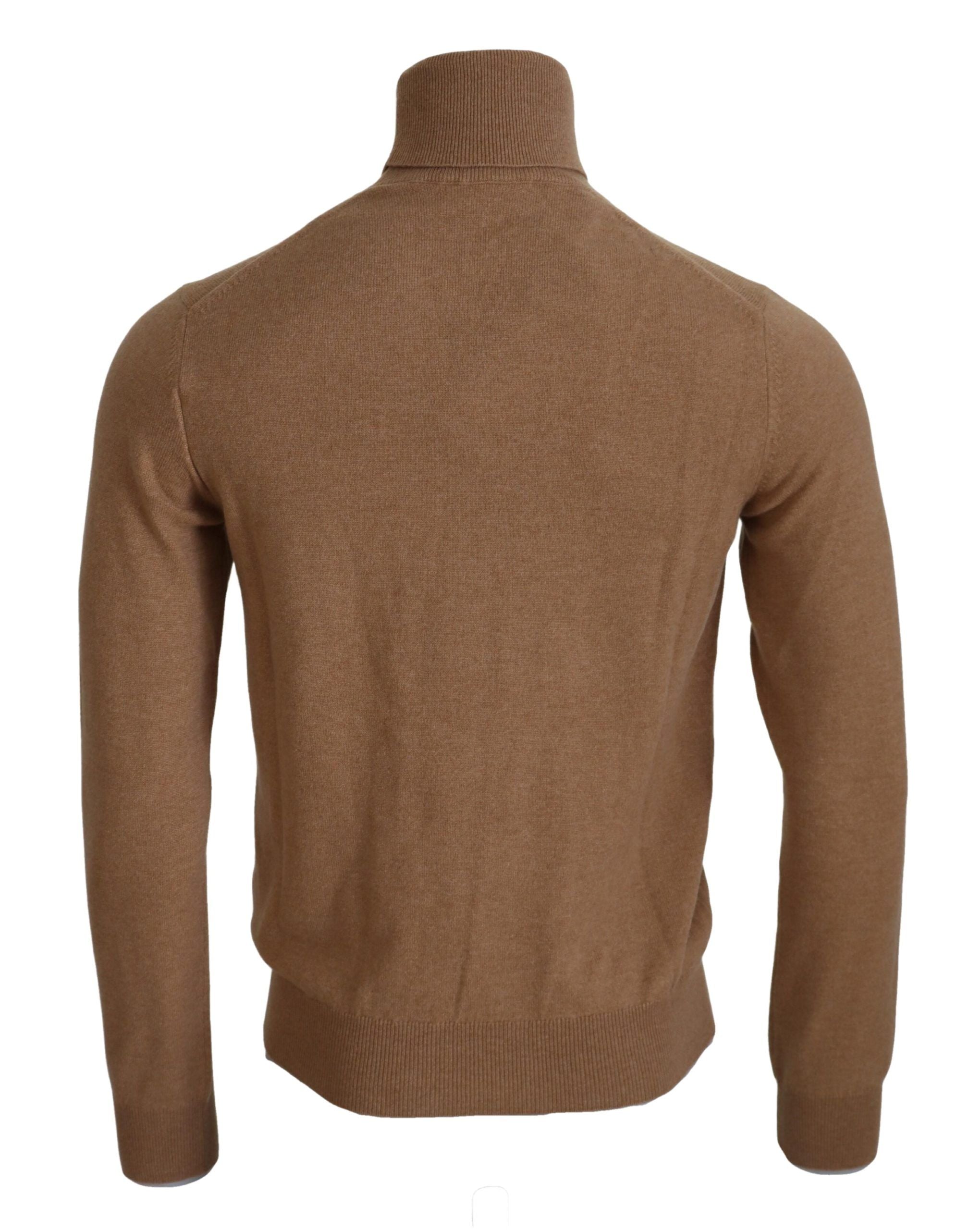 Cashmere Turtleneck Sweater — Beige