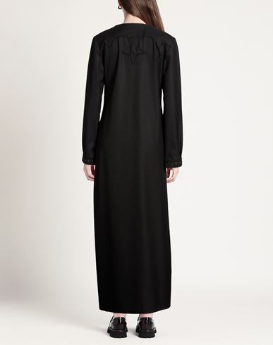 Woman Maxi dress Black Size S Polyester, Viscose, Elastane