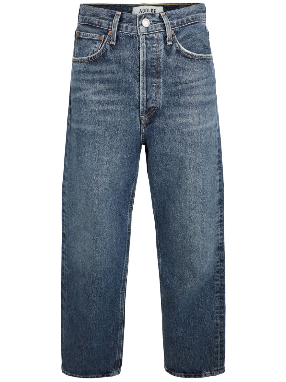 90's cropped jeans - Blue