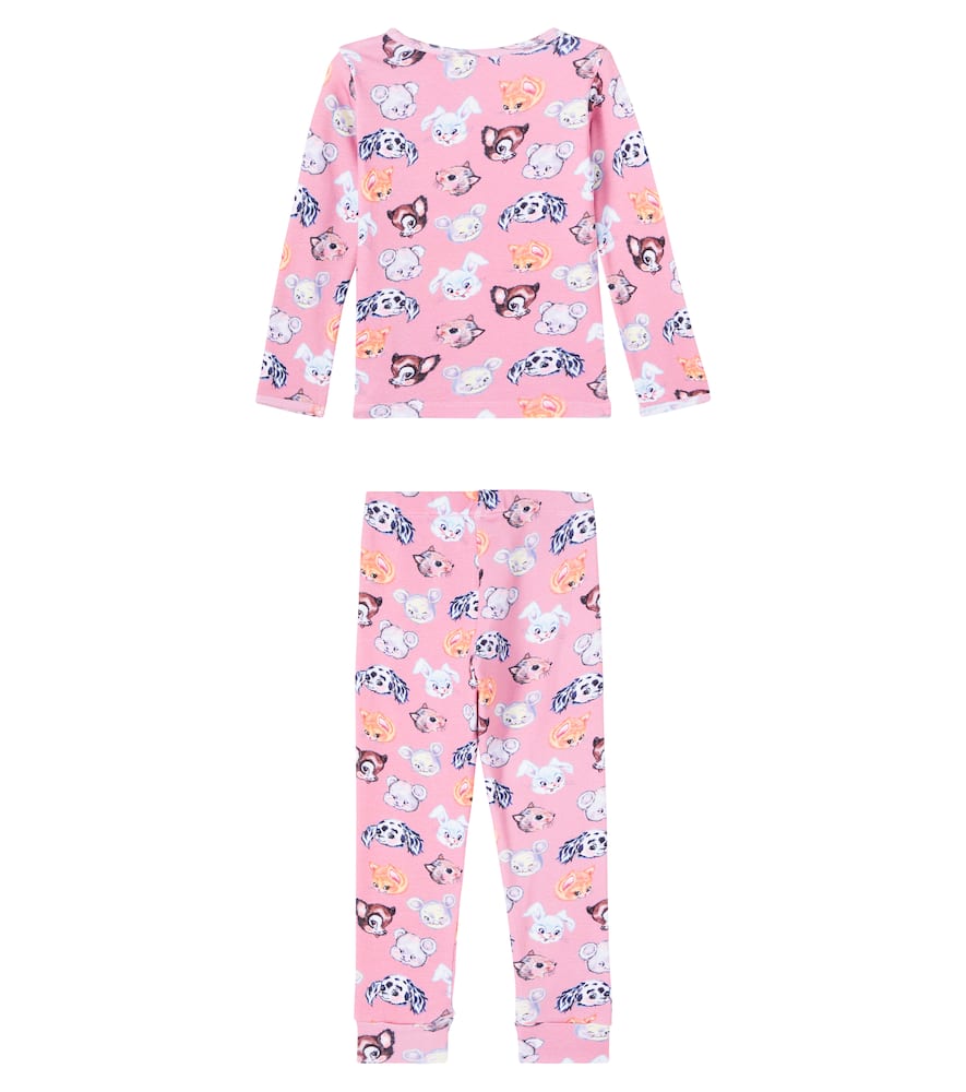 Lue printed cotton-blend pajamas