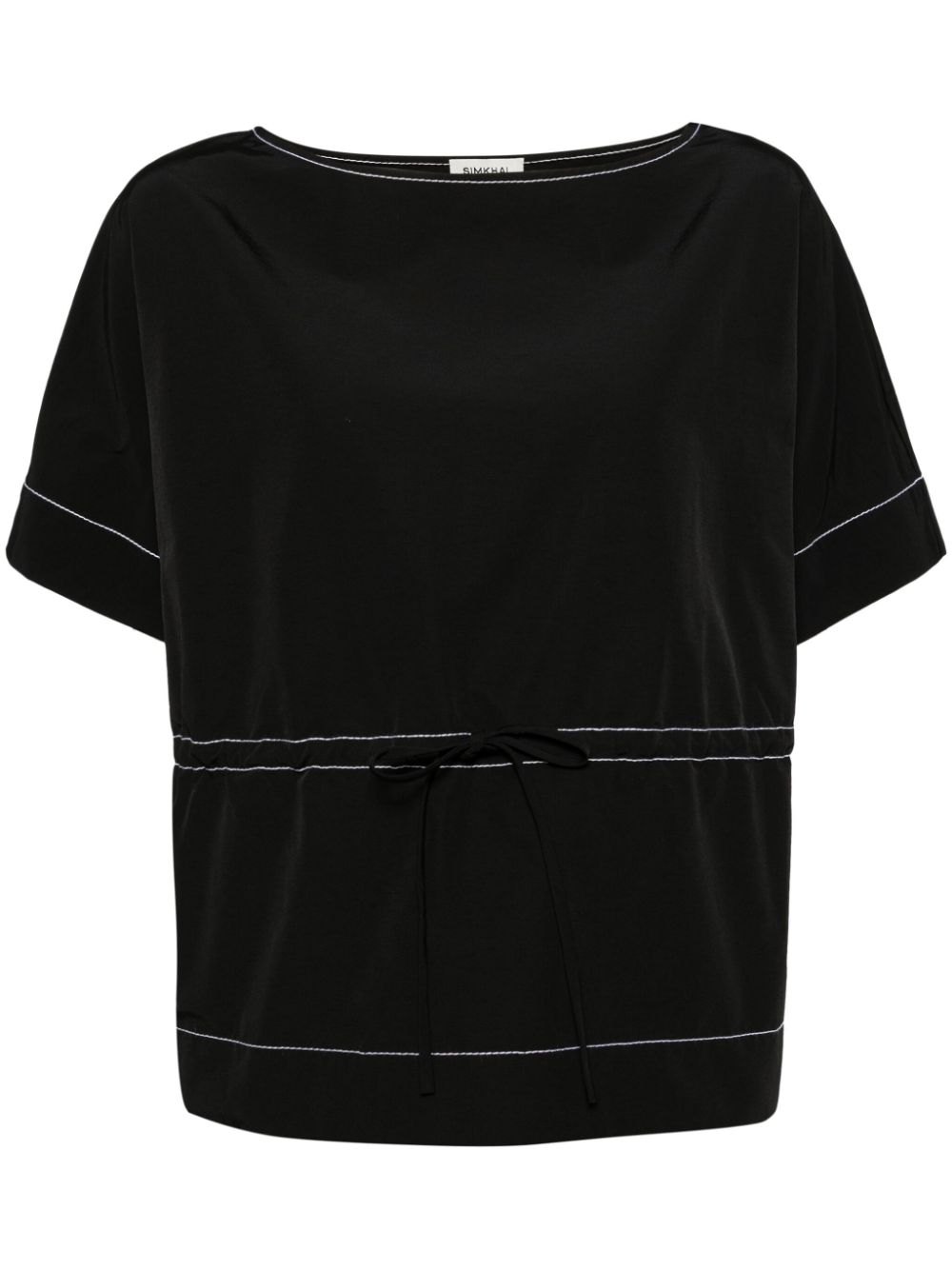 Cotton blend top - Black