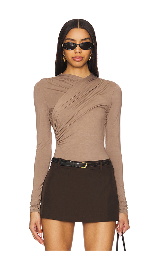 House of Harlow 1960 x REVOLVE Mavis Top in Brown. M. Also in