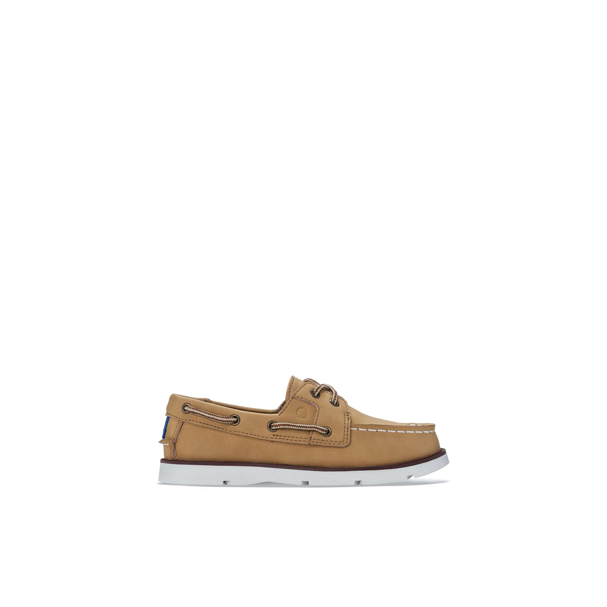 Leeward Ii Junior Boat Shoe in Light Beige