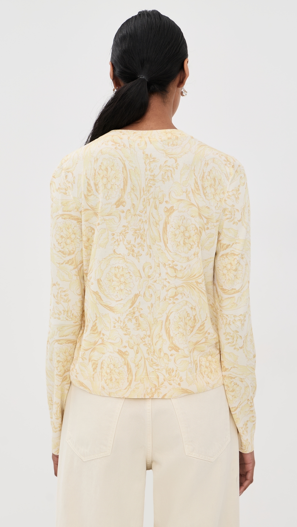 Knit Sweater Washed Out Gold
