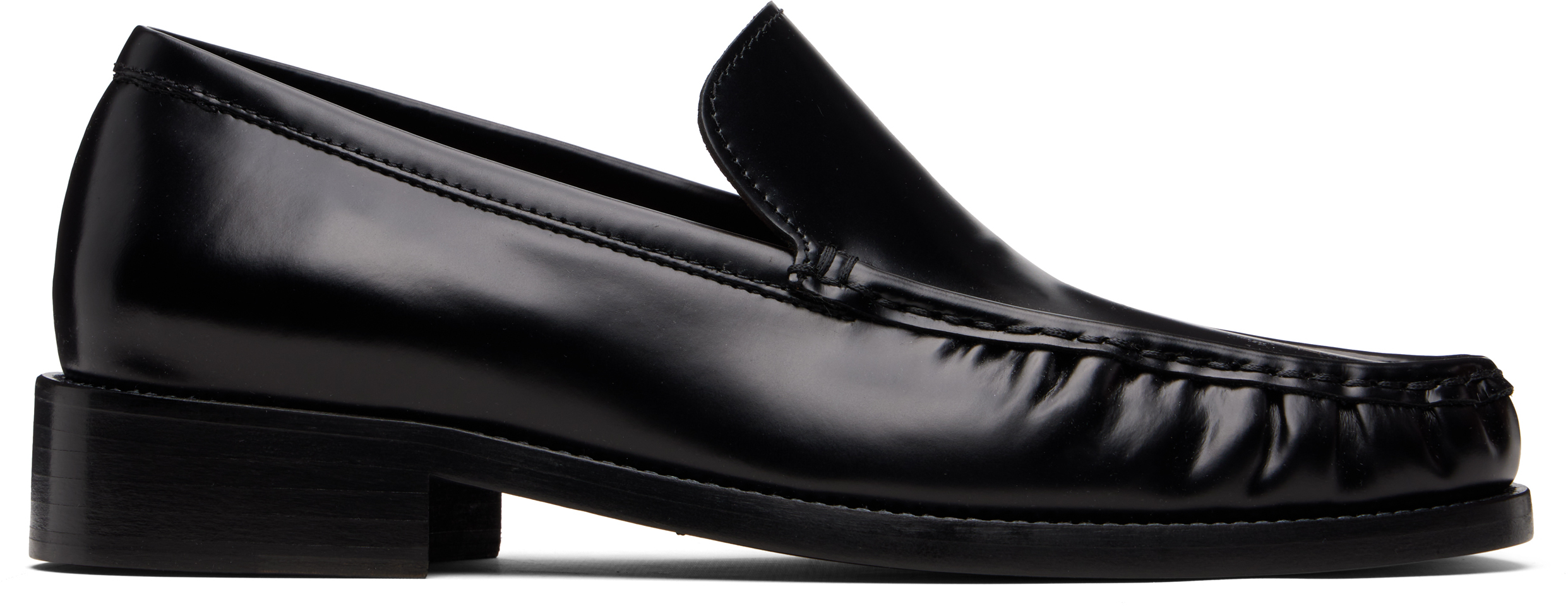 Black Leather Loafers