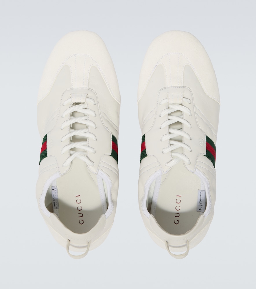 Flex leather and suede sneakers