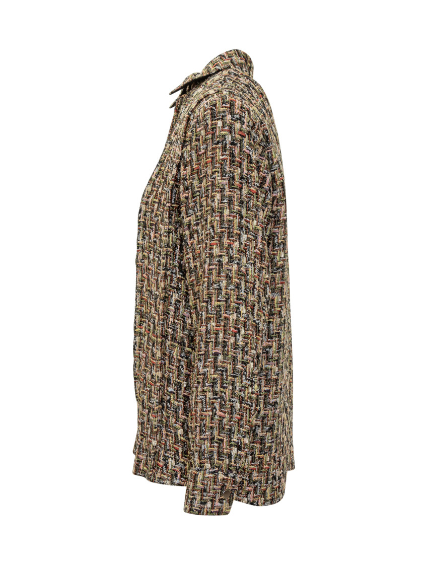 Multicolour Tweed Textured Shirt