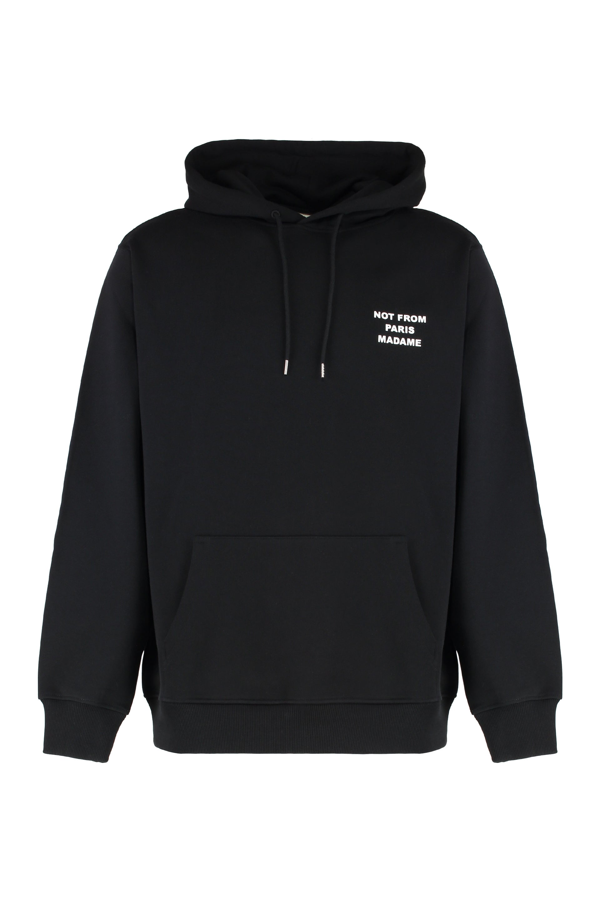 Drôle De Monsieur Slogan Cotton Hoodie