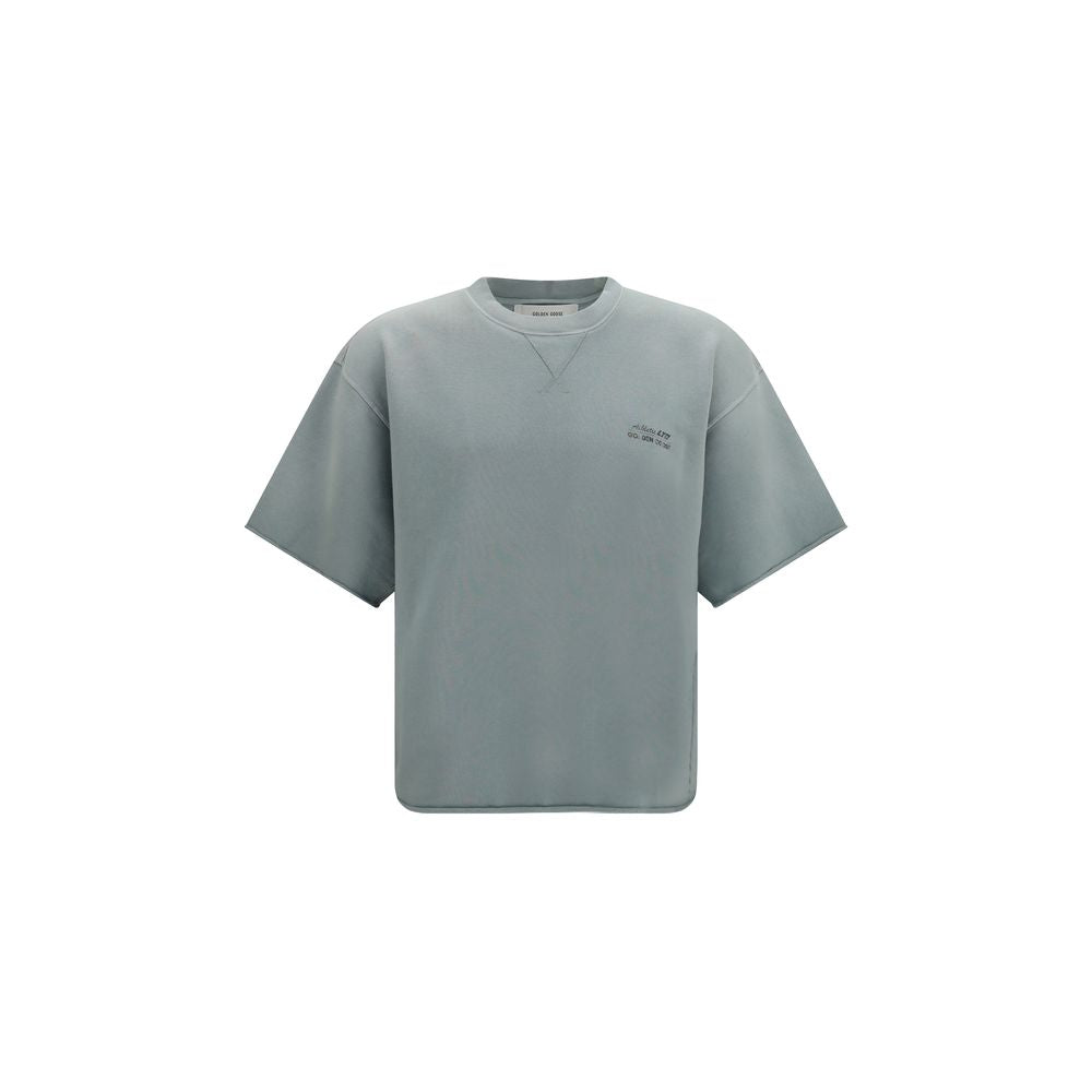 Crew-Neck Cotton T-Shirt — Gray