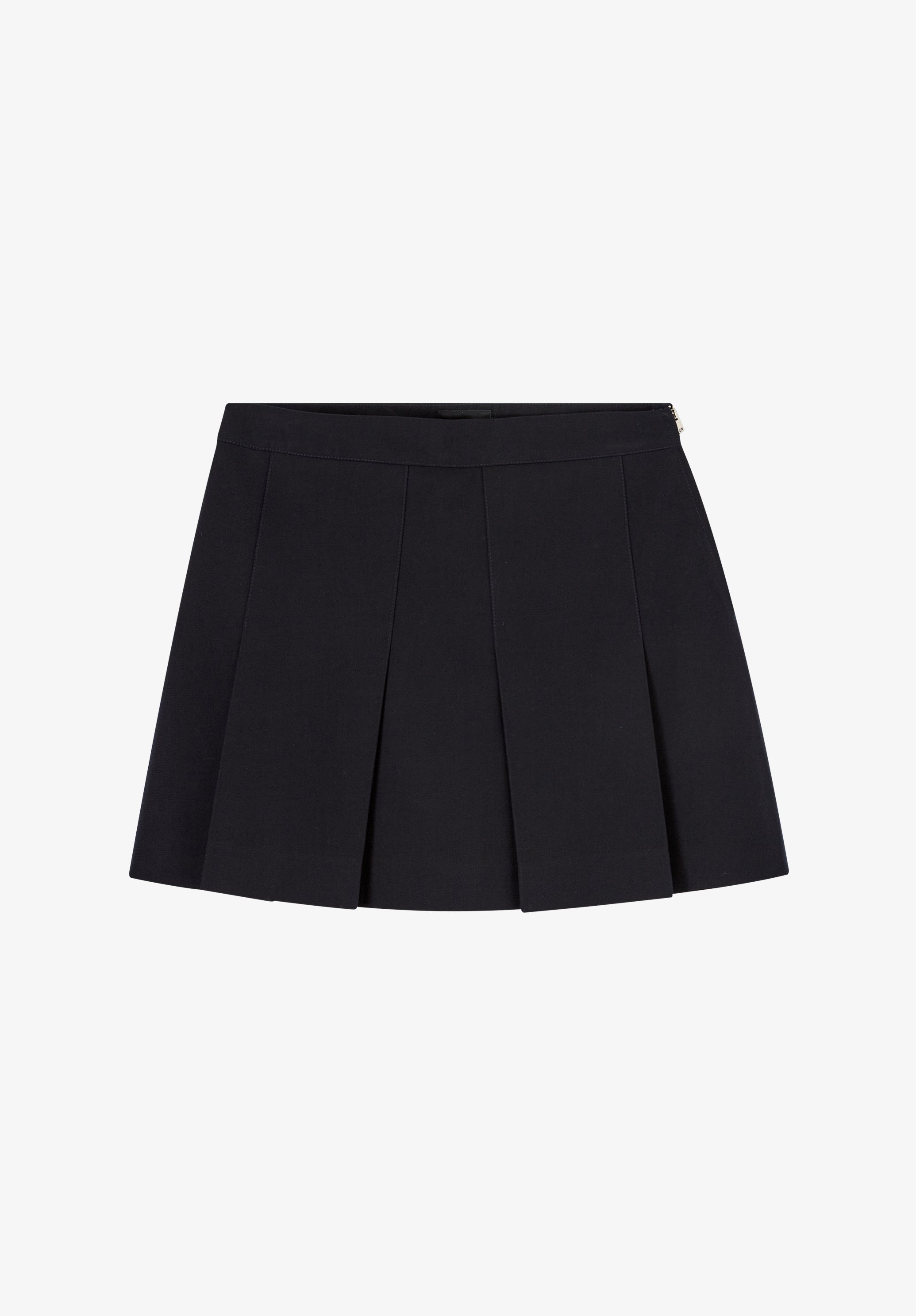 A. P.C. Women's Pleated mini skirt Size: 34 in Dark navy blue